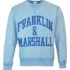 Franklin & Marshall Acid Wash Brushed- Sudadera - Blau