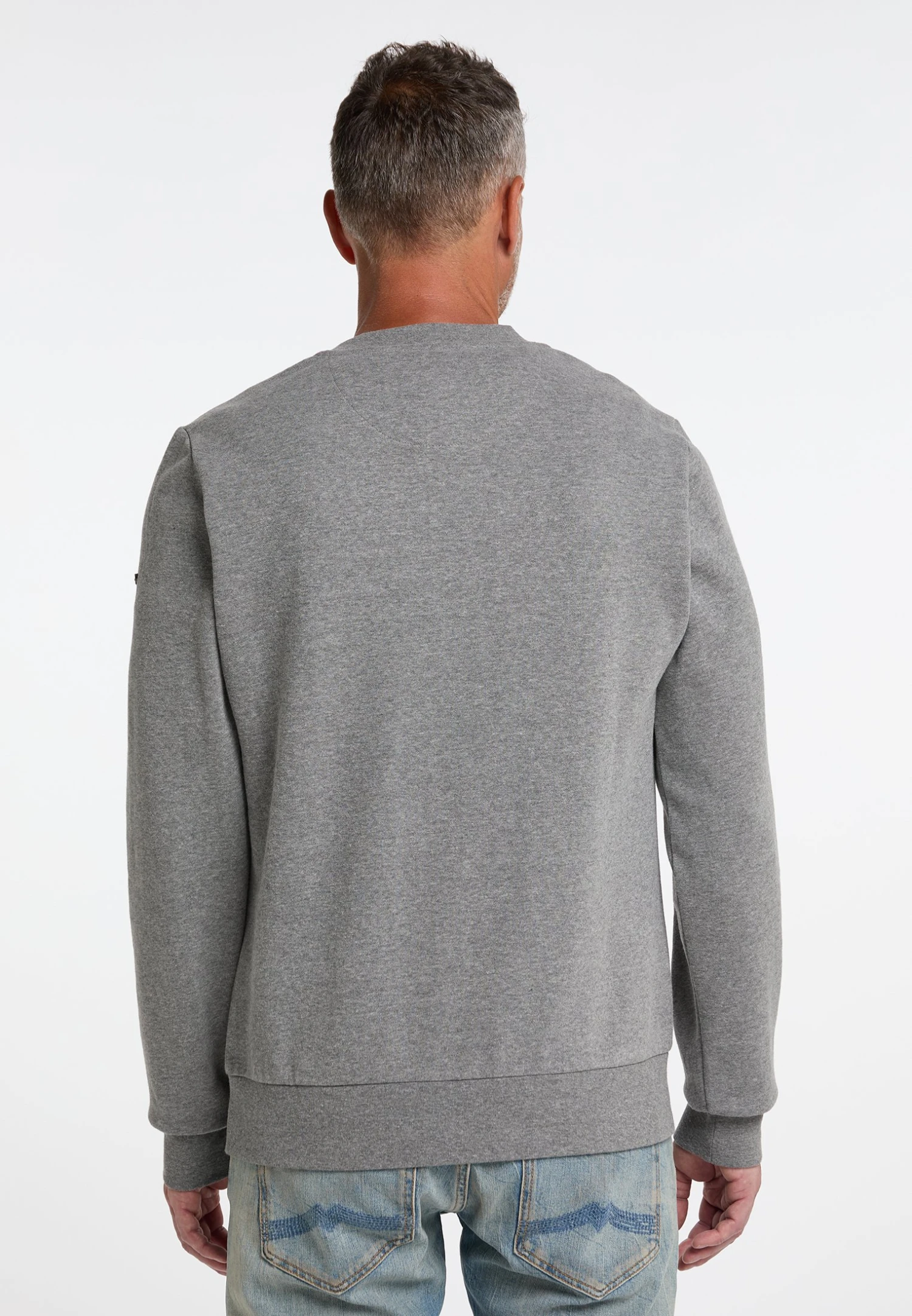 Dreimaster OversizeMit Rundhals Takelage - Sudadera - Grau Melange 3 Dreimaster OversizeMit Rundhals Takelage - Sudadera - Grau Melange - Imagen 3