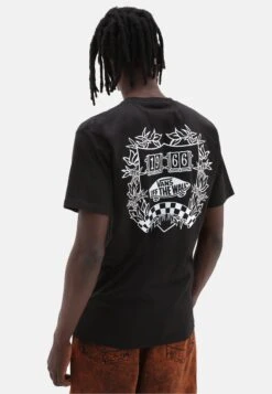 Vans Academy Crest Ss - Camiseta Estampada - Black