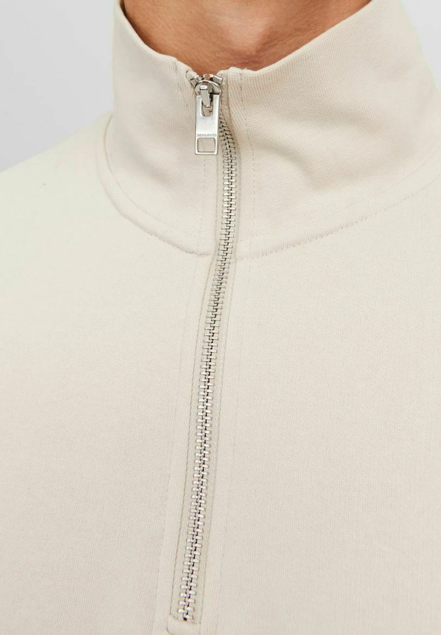 Jack & Jones Jorvesterbro Quarter Zip Hn Sn - Sudadera - Moonbeam 4 Jack & Jones Jorvesterbro Quarter Zip Hn Sn - Sudadera - Moonbeam - Imagen 4
