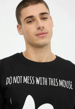 Mickey - Camiseta Estampada - Black -Jack & Jones Ventas b449887c9e384f3cacbf3df2b224f452