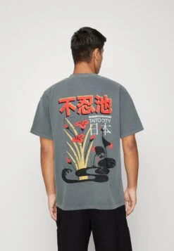 BDG Urban Outfitters Shinobazuno Pond Unisex - Camiseta Estampada - Washed Black -Jack & Jones Ventas b521cafa916b4187ae361ee233675fd7