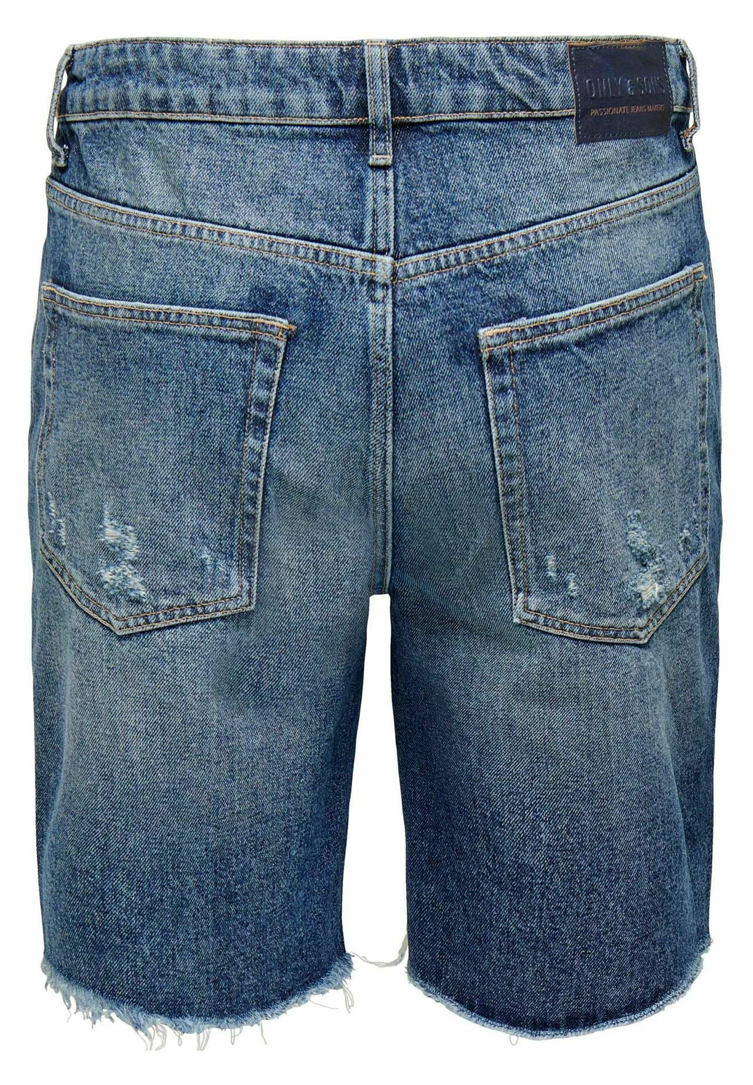 Only & Sons M Destroy- Shorts Vaqueros - Medium Blue Denim 2 Only & Sons M Destroy- Shorts Vaqueros - Medium Blue Denim - Imagen 2