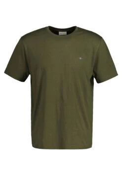 Gant Reg Shield Ss - Camiseta Básica - Juniper Green