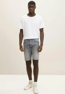 TOM TAILOR Denim Regular Fit Mit Leichter - Shorts Vaqueros - Grey Denim