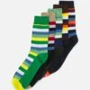 Jack & Jones Jacly Socks 5 Pack - Calcetines - Navy Blazerpack/Jolly Green/Chestnut /Absinthe Green/Cobblestone