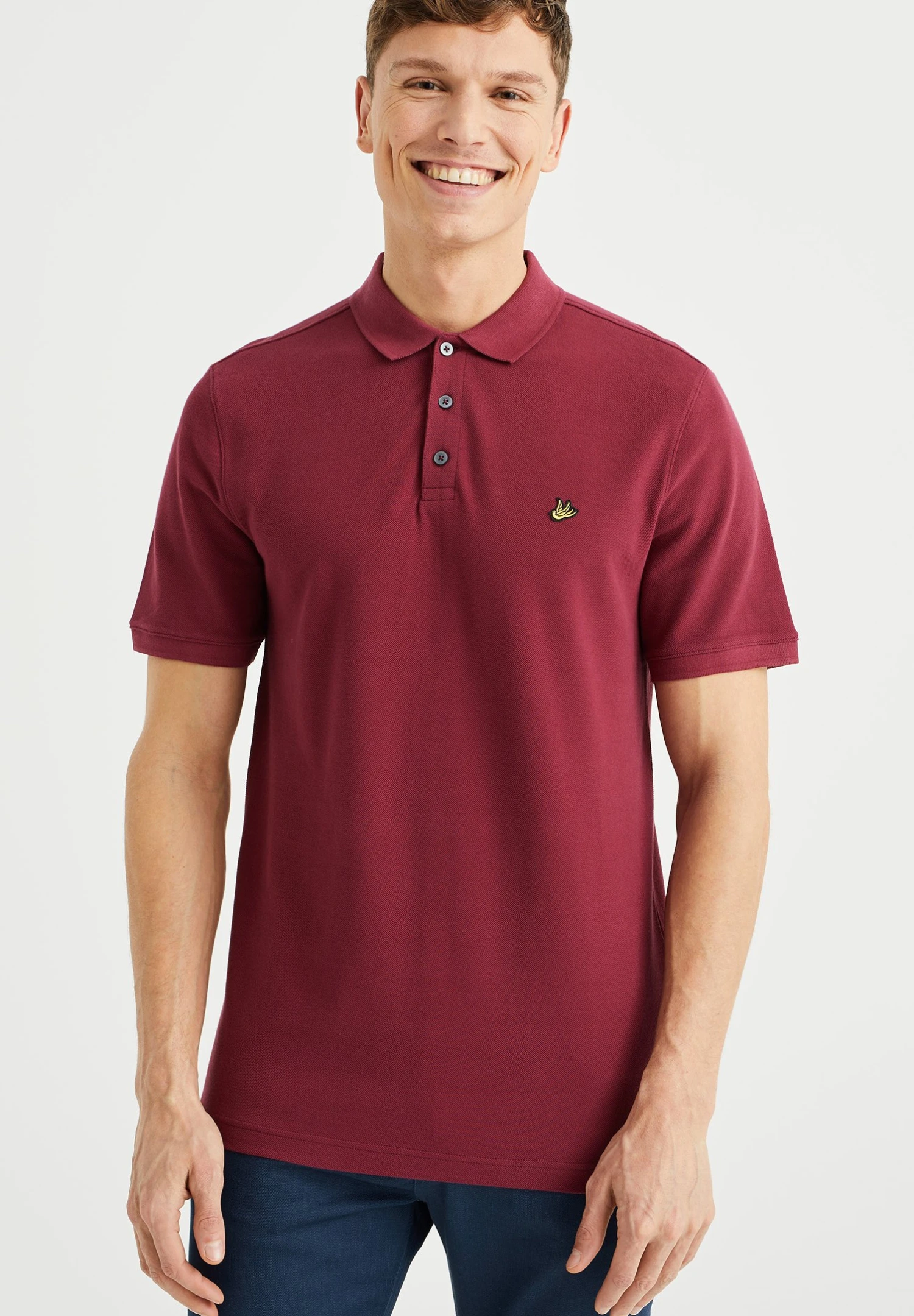 WE FASHION With Structure - Polo - Red 1 WE FASHION With Structure - Polo - Red
