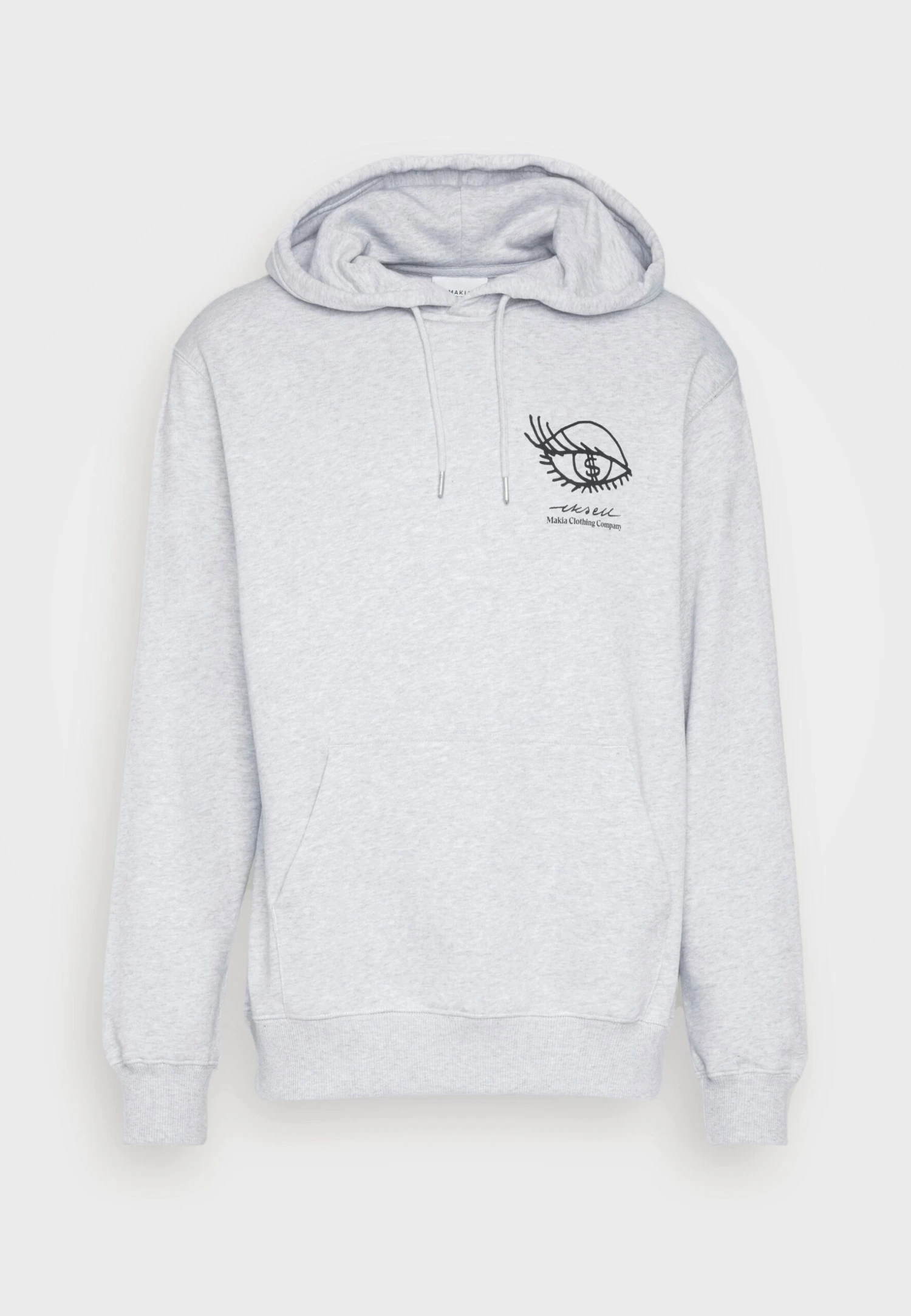 Makia Face Hooded Unisex - Jersey Con Capucha - Light Grey 5 Makia Face Hooded Unisex - Jersey Con Capucha - Light Grey - Imagen 5