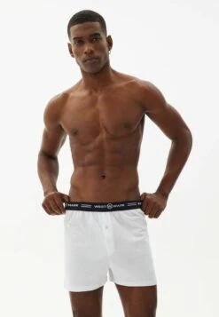 Teddy 2 Pack - Boxer - White