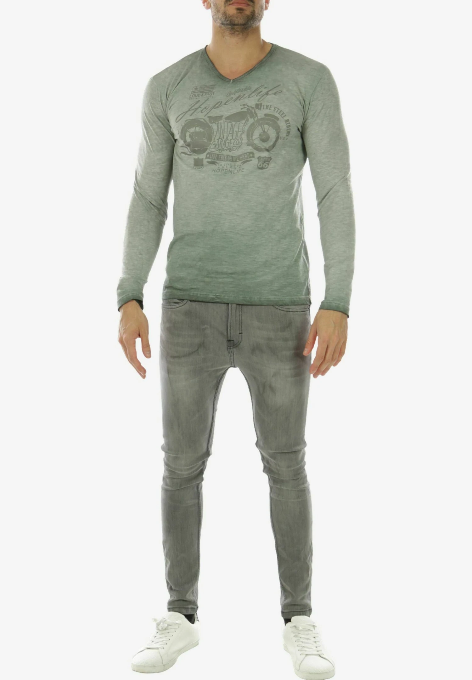 Camiseta Estampada - Gris 1 Camiseta Estampada - Gris