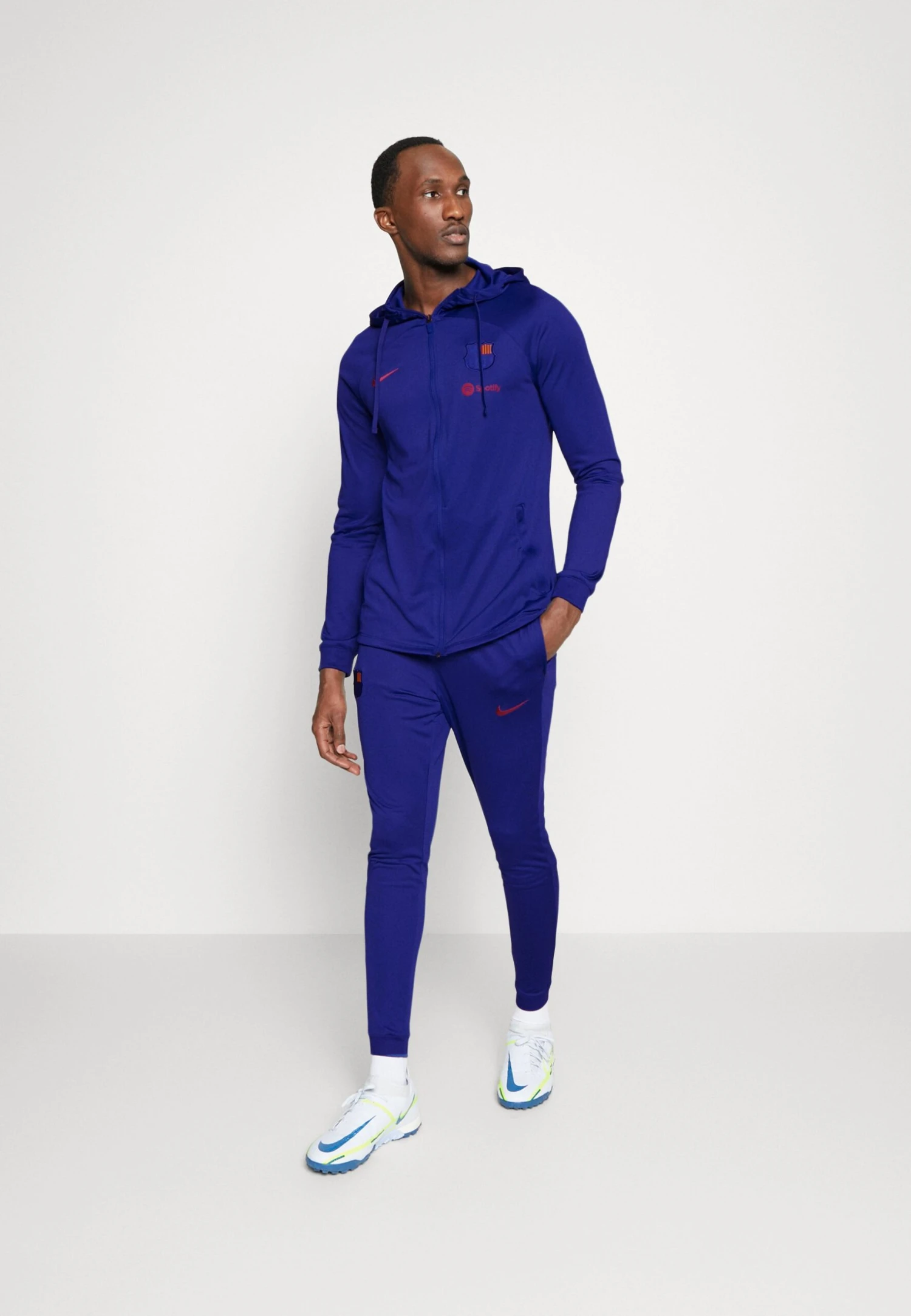 Nike Performance Fc Barcelona Strike Hooded Track Suit - Equipación De Clubes - Deep Royal Blue/Noble Red 2 Nike Performance Fc Barcelona Strike Hooded Track Suit - Equipación De Clubes - Deep Royal Blue/Noble Red - Imagen 2
