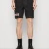 Santa Cruz Seeing Moon Dot Unisex - Shorts - Black Washed Denim