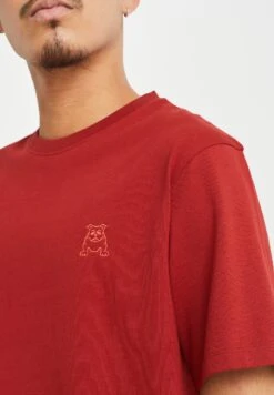 WE FASHION Met Embroidery - Camiseta Básica - Red -Jack & Jones Ventas dd8f4cb75c224d12a8b818008c2088df
