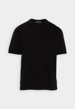 Marc O'Polo Short Sleeve Front Dividing Flatlock Stitching Binding At Neck - Camiseta Básica - Black -Jack & Jones Ventas e0bae719349b47f19add99b094268e7c