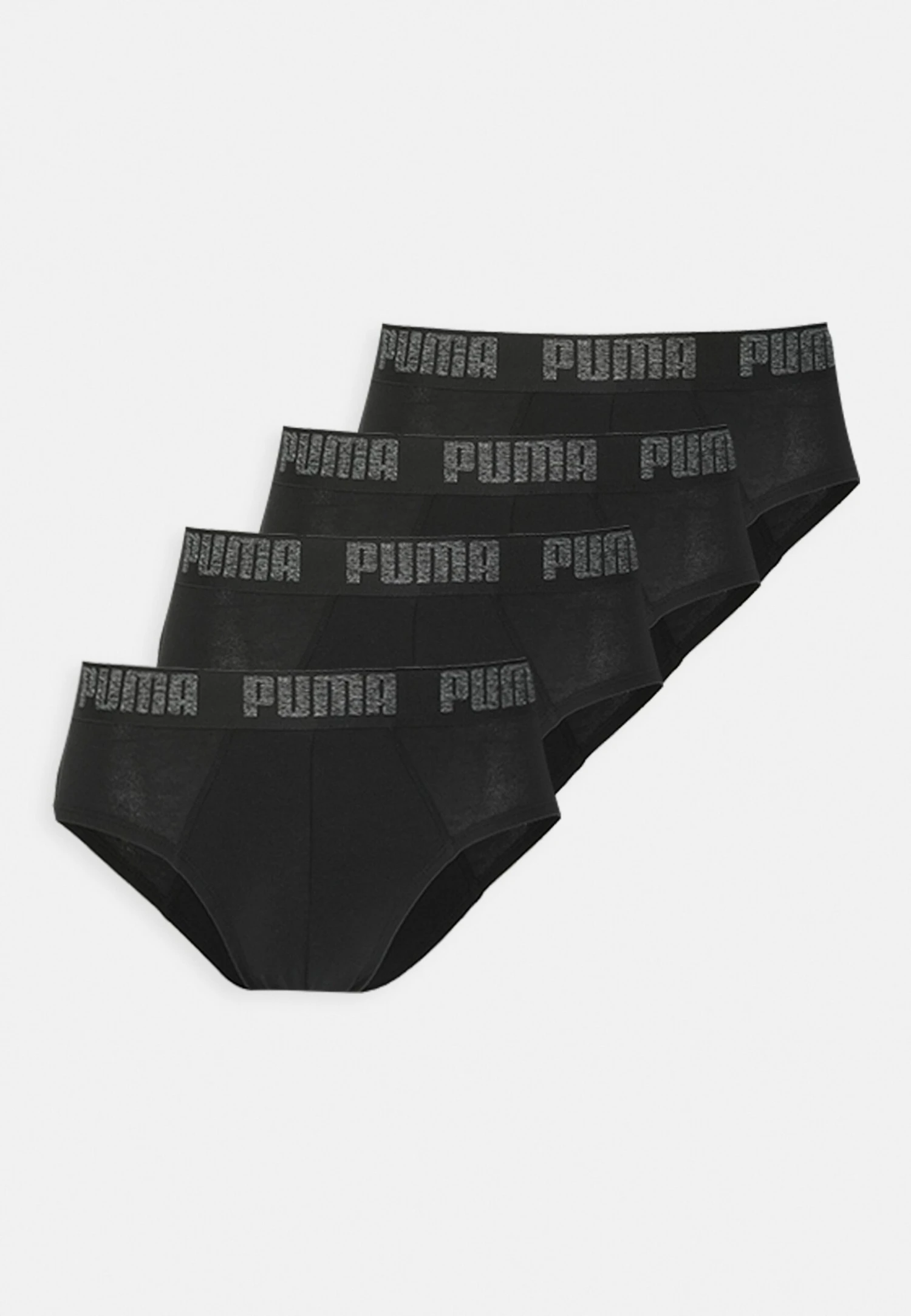 Puma Basic Brief 4 Pack - Braguitas - Black 1 Puma Basic Brief 4 Pack - Braguitas - Black