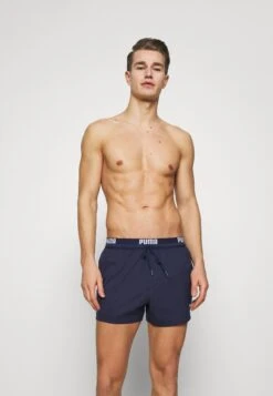 Puma Swim Men Logo Length Swim Shorts - Bañador - Navy
