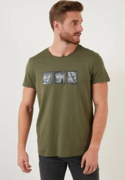 Slim Fit - Camiseta Estampada - Khaki -Jack & Jones Ventas f10b1fb1f9244229bc71effa55d9eb93
