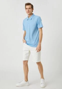 Koton Basic Neck Buttoned Short Sleeve - Polo - Blue -Jack & Jones Ventas f1a8a1166afe40619310b7f2d0f227e8