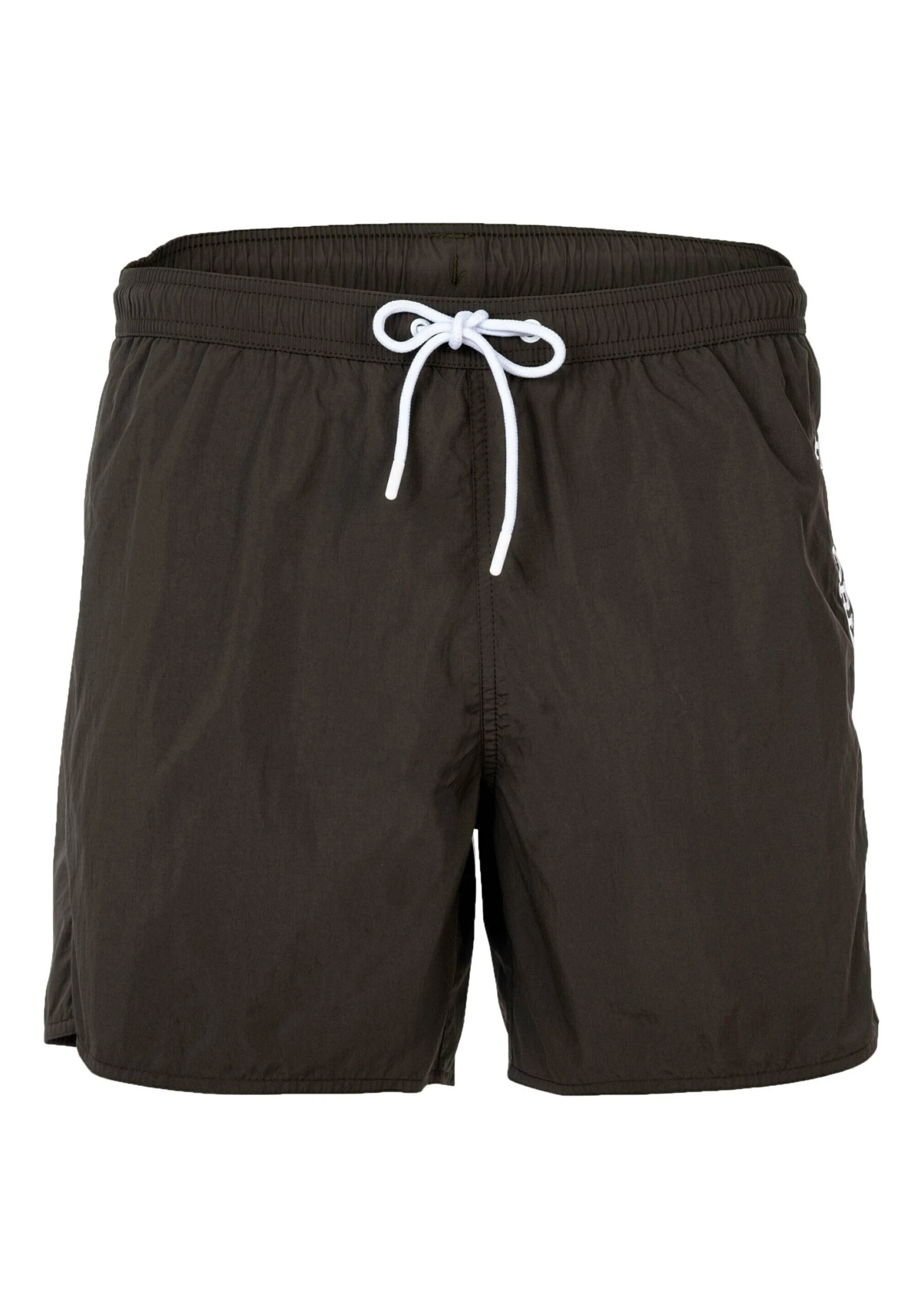 Emporio Armani Embroidery Logo - Bañador - Dunkelgrau-Braun 1 Emporio Armani Embroidery Logo - Bañador - Dunkelgrau-Braun