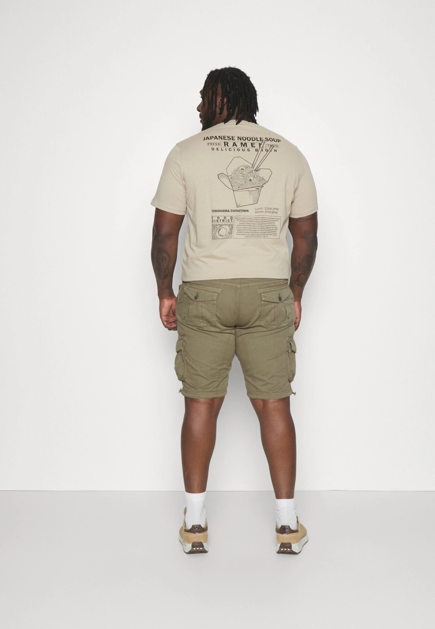 BRAVE SOUL Georgek - Shorts - Khaki 3 BRAVE SOUL Georgek - Shorts - Khaki - Imagen 3