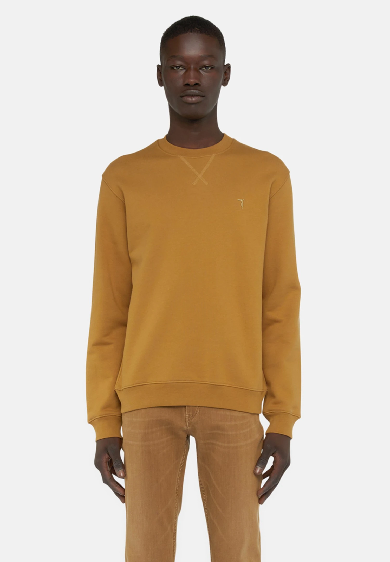 Trussardi Logo Embroidery - Sudadera - Tapenade 1 Trussardi Logo Embroidery - Sudadera - Tapenade